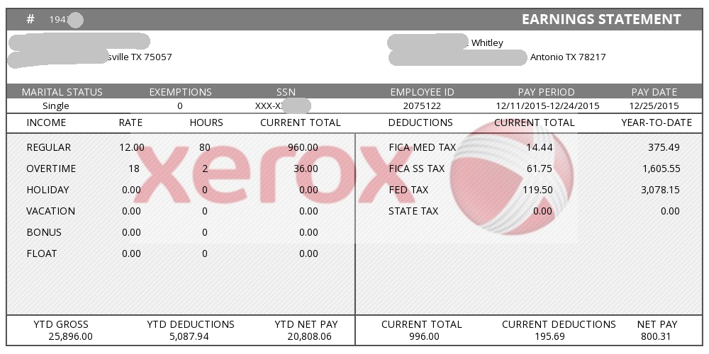 sample pay stub with company logo